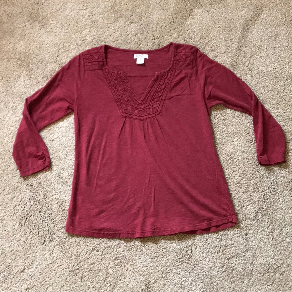 Lucky Brand Boho Peasant Top